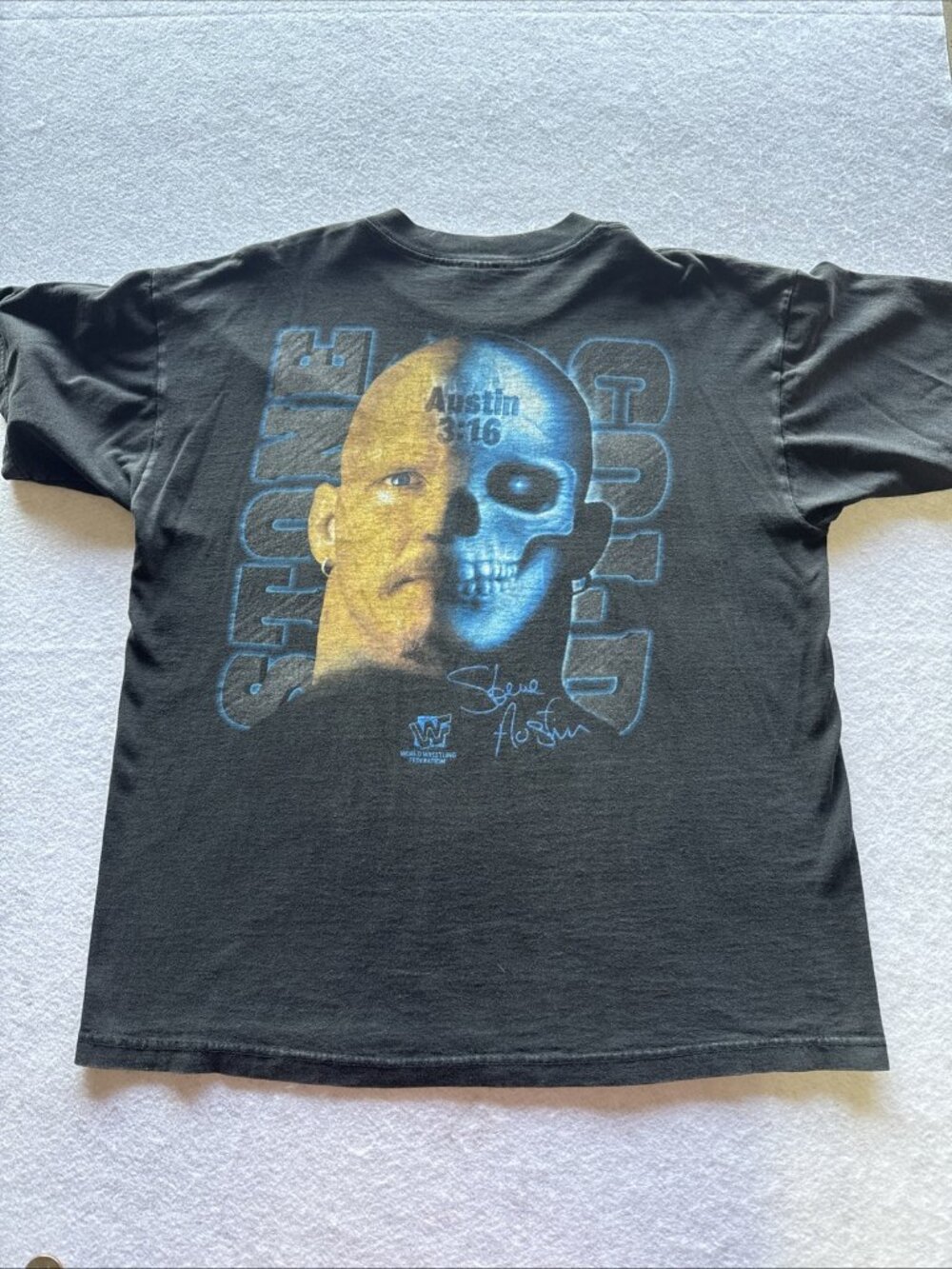 Vintage 90s Stone Cold Steve Austin WWF Skull Tee